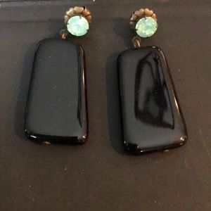 Black/ aqua sabika earrings